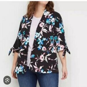 Plus Size 22 24 3x Womens Lane Bryant Floral Jacket Blazer Womens